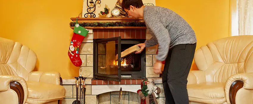 Rusted Metal Fireplace Restoration in Puyallup, Washington